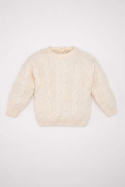 Erkek Bebek Bisiklet Yaka Triko Kazak - Defacto фото 2