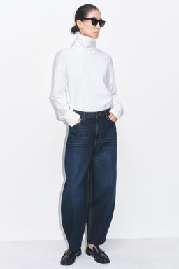 ZW COLLECTION BARREL HIGH-WAIST JEANS - Zara фото 16