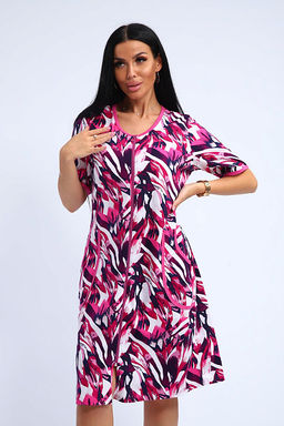 Халат женский на молнии с карманами (01057, синий) - Плиона фото 33