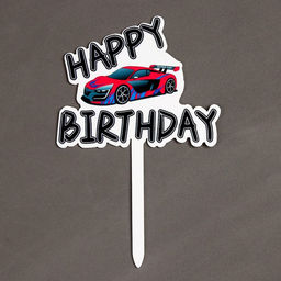 Топпер для торта «С днём рождения»