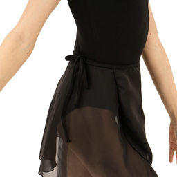 Юбка гимнастическая Grace Dance, с запахом, р. 26-28, цвет чёрный  фото 4