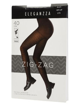 Колготки Eleganzza ZIG-ZAG 40 black  фото 2