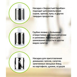 Тёрка универсальная на вакуумной присоске (3 насадки) Селфи