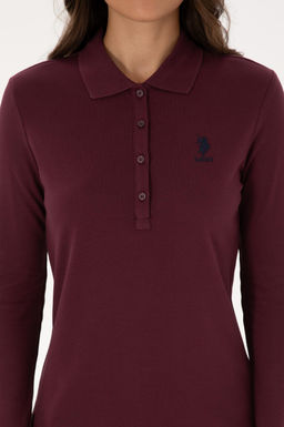 Kad_n Bordo Basic Sweatshirt Sepette S_rpriz _ndirim - U.s. polo assn фото 6