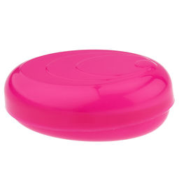 Мыльница дорожная из полипропилена Мидия 11х7х4,5см, розовый полупрозрачный (Россия) - Домашняя Мода фото 3