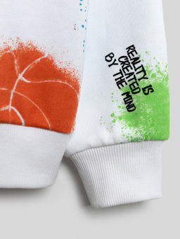 ACOOLA / Джемпер детский для мальчиков Graphito белый  фото 6