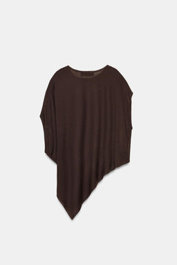 TOP ASIM?TRICO PUNTO / Marr?n - Zara фото 7