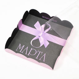 Цена за 5 шт. Коробка для печенья «С 8 Марта», 15×15×3 см