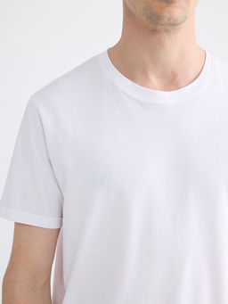 Slim Fit Bisiklet Yaka Erkek Ti??rt