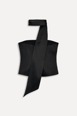 SATIN SCARF TOP 50TH ANNIVERSARY - Zara фото 3