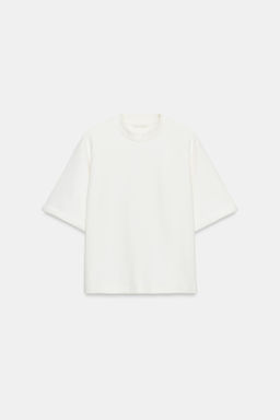SUDADERA MANGA CORTA / Blanco roto - Zara фото 6