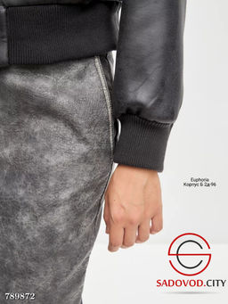 Женская куртка кожаная осенняя - Bruno фото 8