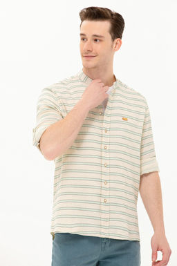 U. S. Polo Assn / Мужская зеленая рубашка с длинным рукавом - U.s. polo assn фото 18