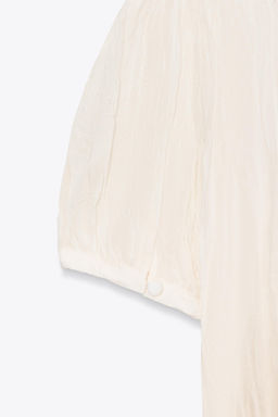 RUSTIC INSERT BLOUSE - Zara фото 7