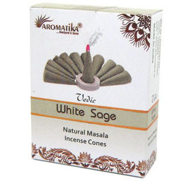 Vedic конусные благовония White Sage Белый Шалфей масала