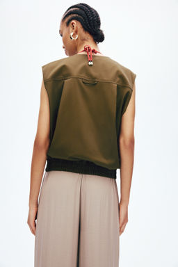 Pantal?n amplio con cord?n de ajuste - H&m фото 6