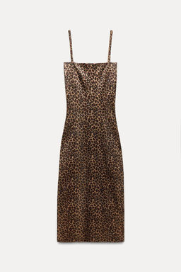 KNIT FOIL DRESS WITH ANIMAL PRINT - Zara фото 3