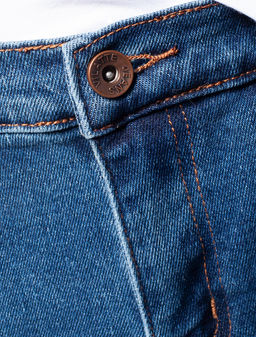 Прямые джинсы из эластичного денима