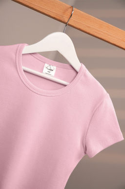 Футболка для девочки в рубчик из рибаны Happyfox