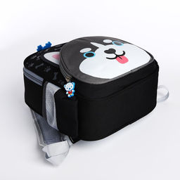 Рюкзак детский на молнии, 3 наружных кармана, цвет чёрный - Simaland фото 3