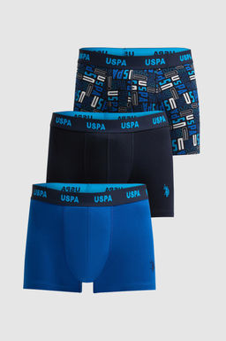 Erkek Lacivert 3l_ Boxer Tak_m_