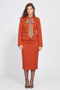 Костюм твид 2501 оранжевый - Eola фото 7