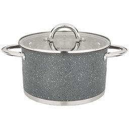 КАСТРЮЛЯ AGNESS СО СТЕКЛЯННОЙ КРЫШКОЙ, НЕРЖ.СТАЛЬ, СЕРИЯ МОНБЛАН 6,0Л 24Х13,5СМ  фото 2