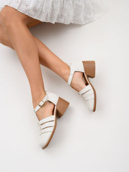 Босоножки 5036.23663bе.Вакса белый+коричневый