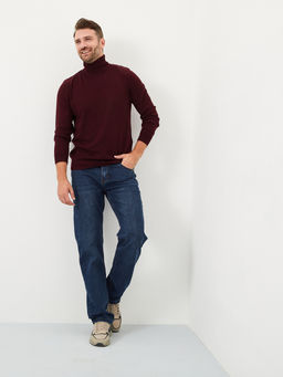 Утепленные мужские джинсы широкого кроя с начесом MOSSMORE