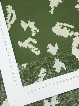 Бязь Камуфляж - березка цв.хаки/св.салатовый, СОРТ2, ш.1.5м, хлопок-100 %, 125гр/м.кв - Купава фото 6