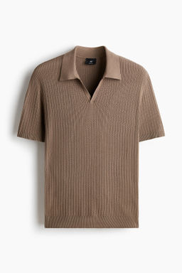 Polo en punto trenzado Regular Fit - H&m фото 2