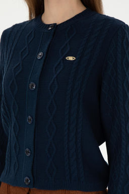 Женский темно-синий трикотажный кардиган Неожиданная скидка в корзине - U.s. polo assn фото 7