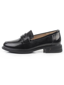03-PDEB105-3 BLACK Лоферы женские (натуральная кожа)