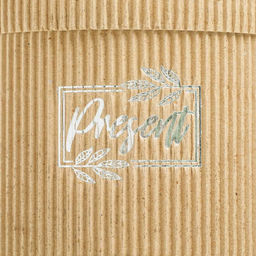 Шляпная коробка из микрогофры Present, 12 х 12 см - Дарите счастье фото 3