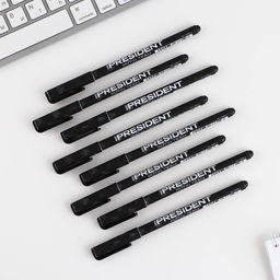 Цена за 8 шт. Ручка пластик с колпачком шариковая, «Герб», синяя паста, 0.7 мм