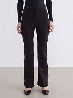 Dar Fit ?spanyol Pa?a Kad?n Pileli Pantolon