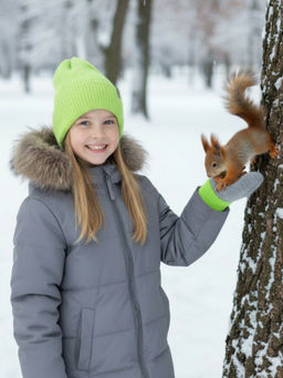 Шапка вязаная яркосалатовая