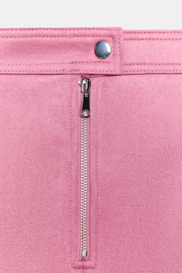 FALDA MIDI EFECTO ANTE / Lila - Zara фото 11