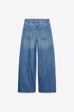 TRF HIGH-WAIST PAPERBAG JEANS - Zara фото 6