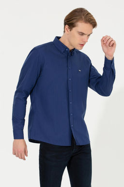 Erkek Mavi Uzun Kollu G_mlek