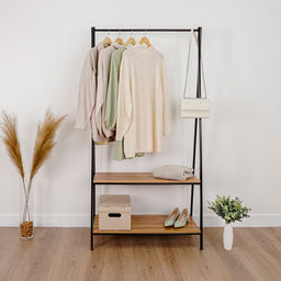 Вешалка гардеробная металл. "Алабама 32" черный