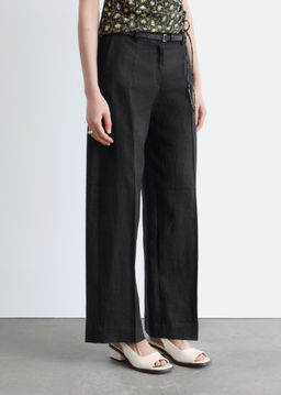 Pantalones sastre de lino - H&m фото 6