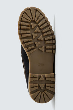 CONTRAST LEATHER DECK SHOES - Zara фото 4