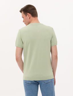 Su Ye_ili Slim Fit Bisiklet Yaka Triko Ti__rt