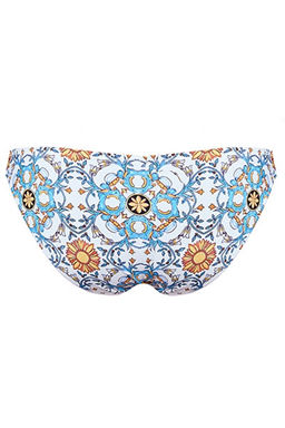 -72% ТРУСЫ КУПАЛЬНЫЕ ЖЕН. Milavitsa 480018/182 белый набивной  фото 3