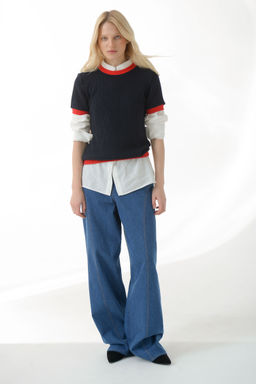 Джемпер с коротким рукавом