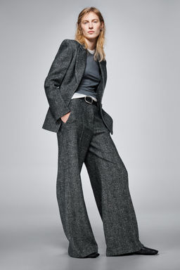 PEPLUM BLAZER WITH WOOL ZW COLLECTION - Zara фото 9