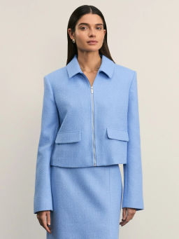 Укороченный жакет на молнии / Zarina