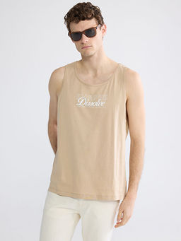 U Yaka Bask?l? Erkek Kolsuz Ti??rt