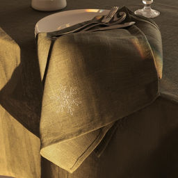 Набор сервировочных салфеток с вышивкой SL HOME New Year 40×40 см-2 шт., лен 100%, 265 г/м²